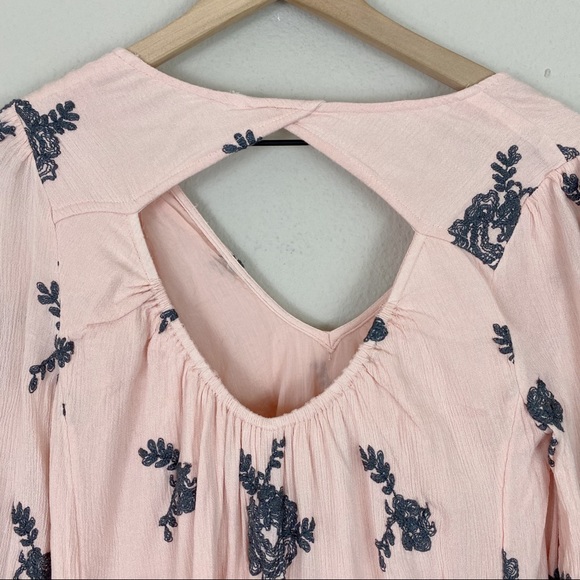 Free People Pink Gauze Emma Swing Dress - Picture 14 of 16